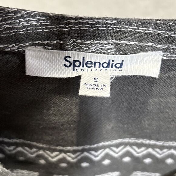 Splendid Women's Olive Green Freesia Long Sleeve Linen Button-Up Shirt Top Small - Picture 13 of 14